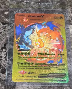 Charizard V3 Gold Pokemon Card Collectible/Gift/Display - Image 1