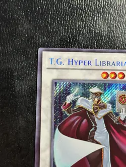 Yugioh! T.G. Hyper Librarian WQ11-EN002 Secret Rare NM 2011 Prize Card - Image 2
