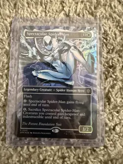 GREAT SHAPE - Spectacular Spider-Man (0241) (Borderless) (Textured Foil) - MTG - Image 1