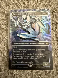 GREAT SHAPE - Spectacular Spider-Man (0241) (Borderless) (Textured Foil) - MTG - Image 2