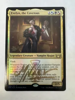Evelyn, the Covetous. Foil Prerelease Promo, Signed Marta Nael MTG, NM - Image 1