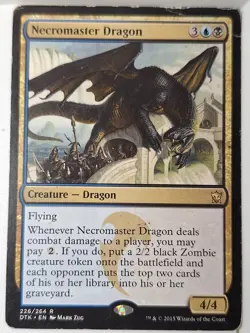 Necromaster Dragon - Dragons of Tarkir - Magic the Gathering MTG Nice! - Image 1