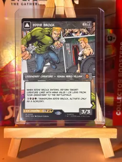 MTG Eddie Brock #0224 Borderless Mythic Marvel’s Spider-Man (SPM) #0224 - Image 1