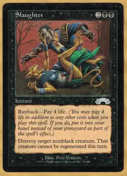 Slaughter (Exodus, Uncommon, English, 1998) MTG - Image 1