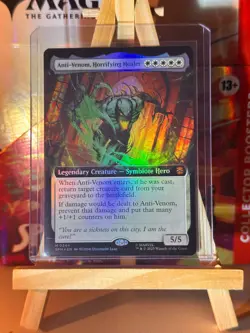 MTG Anti-Venom Horrifying Healer Foil - Marvel Spider-Man #244 NM Extended Art - Image 1