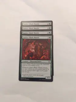 (4) Lattice-Blade Mantis *PLAYSET* Phyrexia: All Will Be One Regular NM MTG - Image 1