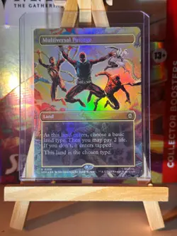 MTG Multiversal Passage Borderless Foil SPM Art Card Spider-Man Magic 0206 TCG - Image 1