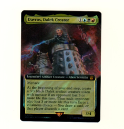 Davros, Dalek Creator Extended Art Surge Foil 0998 M Doctor Who MTG Single Card - Image 3