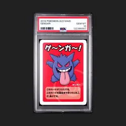 2019 POKEMON OLD MAID GENGAR PSA 10 - Image 1