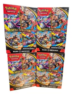 4 X POKEMON MEGA EVOLUTIONS BOOSTER BUNDLES FACTORY SEALED FREE - Image 1
