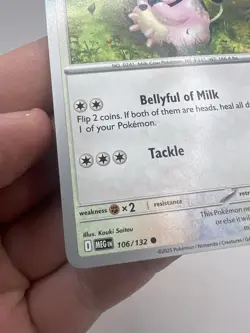 Miltank 106/132 non holo Pokemon Mega Evolutions English NM/M - Image 5