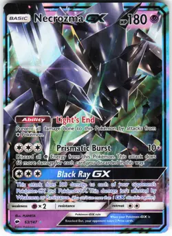 Necrozma GX 63/147 Pokemon SM - Burning Shadows Holo Ultra Rare NM - Image 1