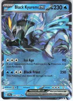 Black Kyurem ex - 048/191 Pokemon SV08: Surging Sparks Holo Double Rare NM - Image 1