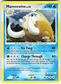 Mamoswine 9/146 Pokemon Legends Awakened Holo Holo Rare NM - Image 1