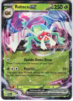 Rabsca ex 025/182 Pokemon SV10: Destined Rivals Holo Double Rare NM - Image 1