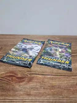 x2 Pokemon Sun & Moon Lost Thunder Factory Sealed Booster Packs Lugia & Celebi - Image 4