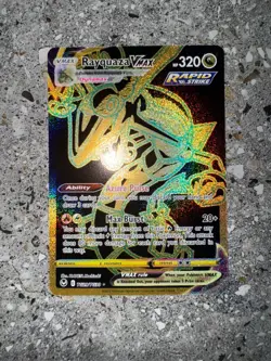 Pokemon TCG Cards Rayquaza VMAX TG29/TG30 Silver Tempest Gold Secret Rare NM - Image 3