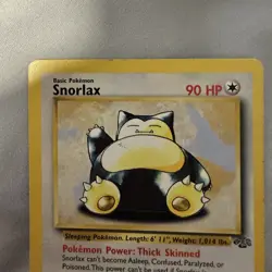 Snorlax 27/64 Jungle Pokemon TCG Unlimited Edition Non Holo - Light Play LP - Image 2