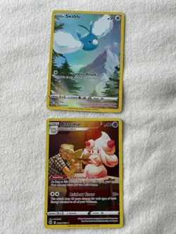RARE FULL ART pokemon cards altaria, kingdra, swablu, and alcremie 4 pack - Image 4