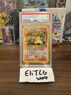 Charizard #4 Base Set 2 Pokemon | PSA 1 | High Def Images Included - Image 1
