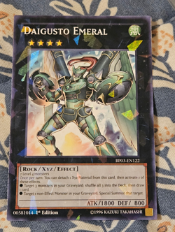 Daigusto Emeral Shatterfoil Rare #BP03-EN122 1st Edition Yugioh LP - Image 1