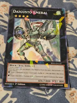 Daigusto Emeral Shatterfoil Rare #BP03-EN122 1st Edition Yugioh LP - Image 2