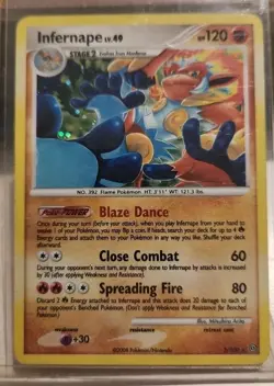 Infernape 3/100 Pokemon Stormfront Holo Rare MP Condition Pokemon Trading Card - Image 1