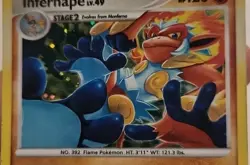 Infernape 3/100 Pokemon Stormfront Holo Rare MP Condition Pokemon Trading Card - Image 4