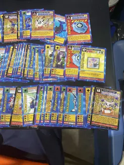 1999 Bandai Digimon Card Lot X75 Akiyoshi Hongo Digital Monsters Vintage CCG - Image 3