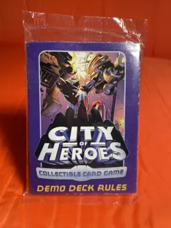City of Heroes Collectible Card Game Demo Deck w/ Game Rules Sealed New - Image 1