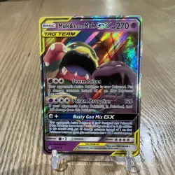 Pokemon TCG Muk Alolan Muk GX Holo Card 61/214 Ultra Rare SM Unbroken Bonds - Image 1