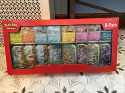 Pokemon TCG Prismatic Evolutions Costco 8 Mini-Tin Bundle w Promo Cards Tins - Image 1