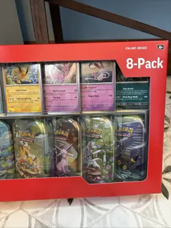 Pokemon TCG Prismatic Evolutions Costco 8 Mini-Tin Bundle w Promo Cards Tins - Image 3