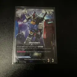 Gundam RX-78-2 LR+ - Gundam Card Game #GD01-001 - Newtype Rising - NM Holo Foil - Image 1