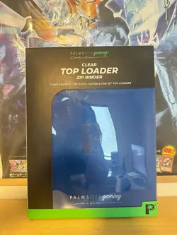 Palms off Gaming Collector's Series Top Loader Zip Binder Blue 216 Card Slots - Image 2