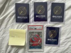One piece TCG Buggy manga Rare PSA 10 + 4 Rare Cards NM - Image 4