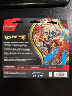 Pokemon Mega Evolution 3 Pack - Blister Factory Sealed (Psyduck Promo) Cards - Image 2