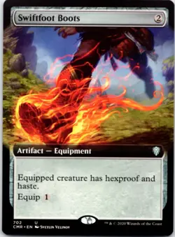 Swiftfoot Boots (Extended Art) - Commander Legends - 702 NM - Image 1