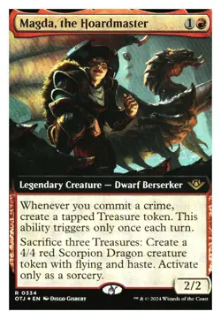 Magda, the Hoardmaster (showcase)(foil) Thunder Junction MTG-NM+ *Mythic Relics* - Image 1