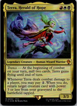 Terra, Herald of Hope M Legendary Creature - Human Wizard Warrior foil Commander - Image 1