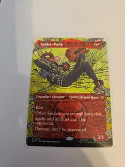 Spider-Punk Borderless 0210 MTG SPM Nm/M - Image 1