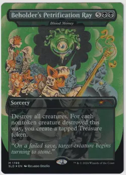 MTG Foil 1X Beholder's Petrification Ray (Blood Money) X1 Secret Lair Magic - Image 1
