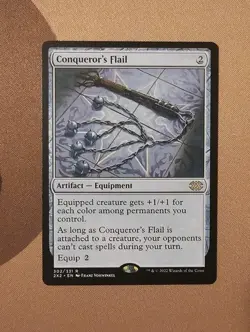 MTG Conqueror's Flail x1 LP from Double Masters 2022 - Image 1