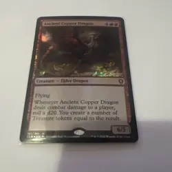 Ancient Copper Dragon Commander Legends: Battle for Baldur's Gate Foil - Image 1