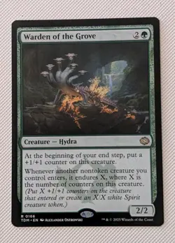 MTG Tarkir : Dragonstorm Rare WARDEN OF THE GROVE NM - Image 1
