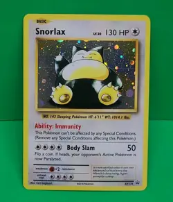 Pokemon TCG Old School Snorlax XY179 Black Star Promo Holo NICE! 👀 - Image 2