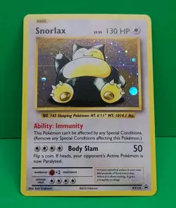 Pokemon TCG Old School Snorlax XY179 Black Star Promo Holo NICE! 👀 - Image 4