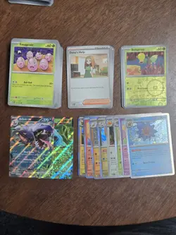 Pokemon SV 151 TCG Bulk Lot 120+ C/UC, 1EX, 8 Rare, 6 RH, Shiny Energy, Trainers - Image 1