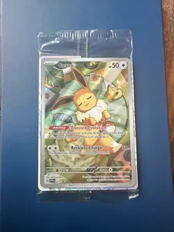 Eevee 173 Prismatic Evolutions SEALED Black Sar Promo Full Art Pokemon - Image 1