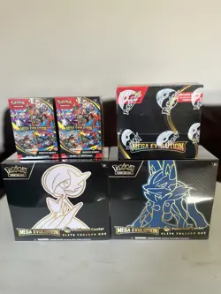 Pokemon Center Mega Evolution ETBs + Enhanced Booster Box + 2 Bundles SEALED LOT - Image 1